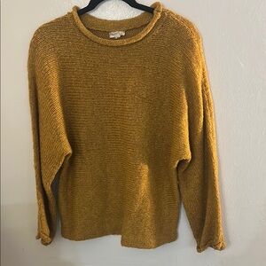 Cozy Mustard Knit Sweater